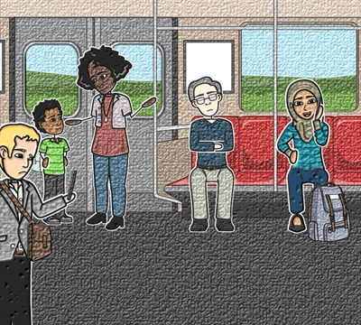 Storyboard med Canvas Bumps Filter