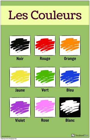 Voorbeeld van Visuele Woordenschatposter