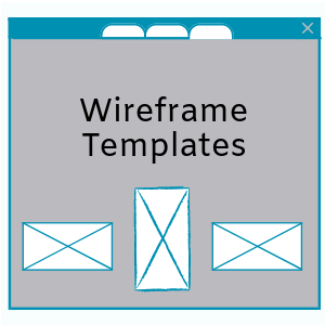 Wireframe-sjablonen