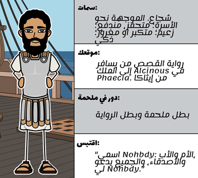 الأوديسة التي كتبها هوميروس - شخصيات