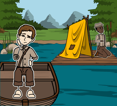 The Adventures of Huckleberry Finn by Mark Twain - Huckleberry Finn's Views on Slavery