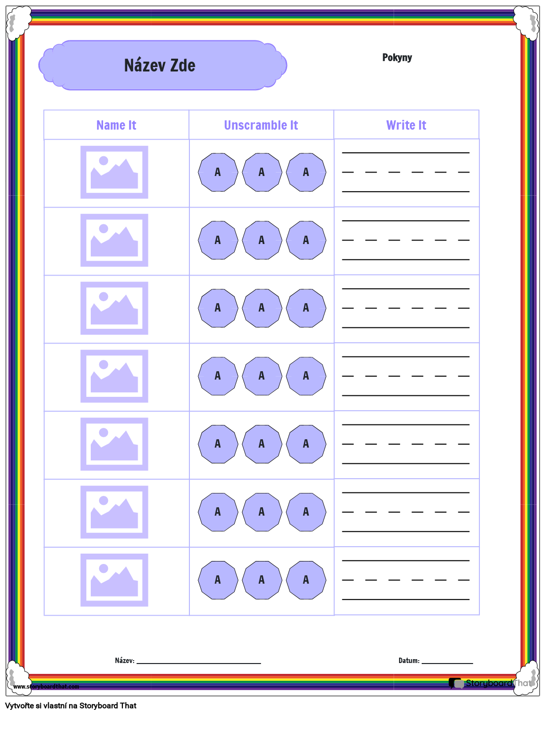 Dešifrovat Phonics Activity