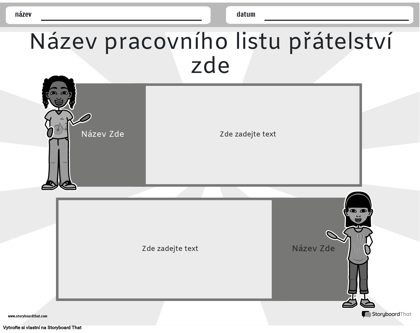 Přátelská Krajina Černobílá 3