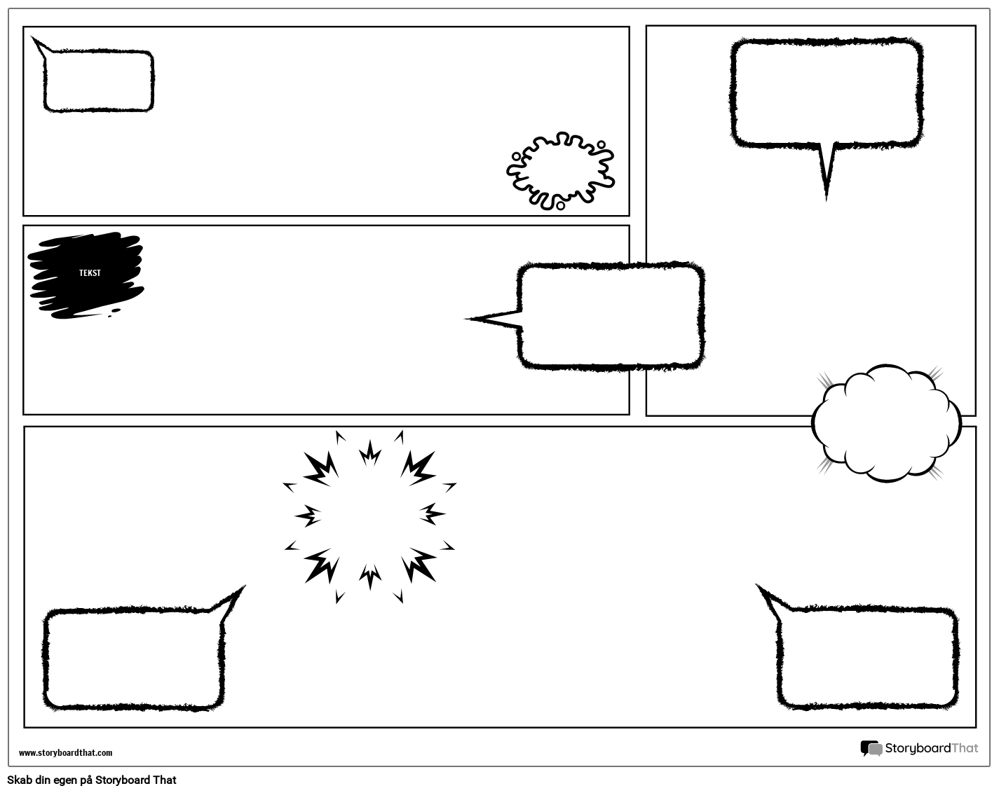 Minimal Blank Graphic Novel