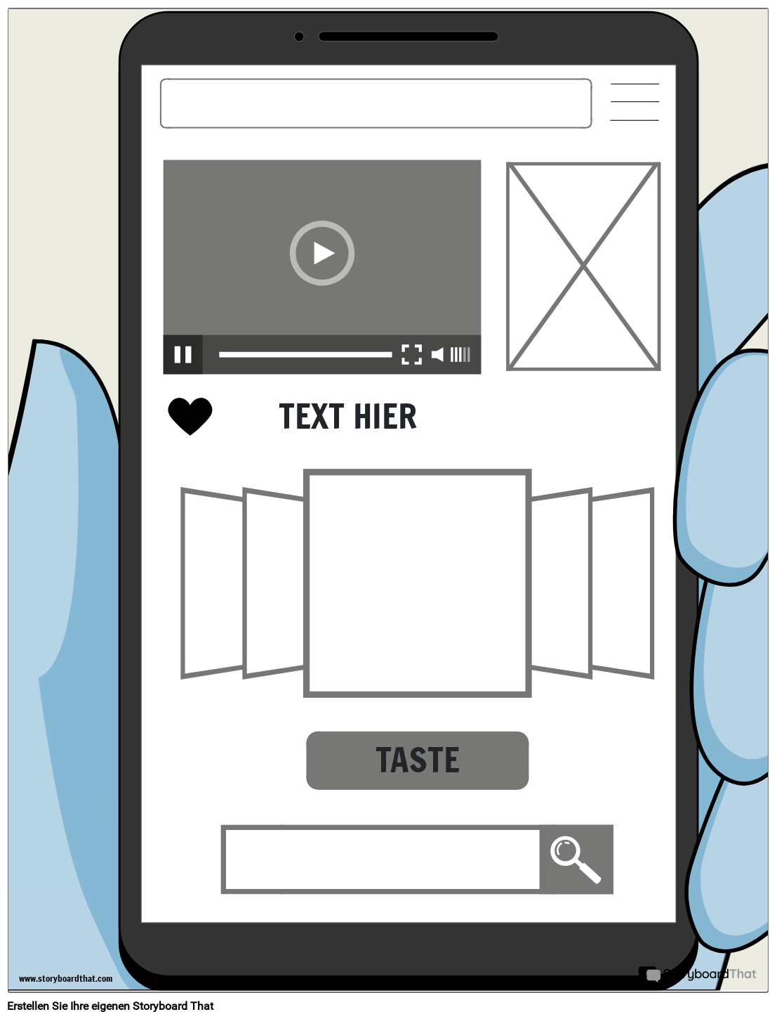 UX-Drahtmodell 2