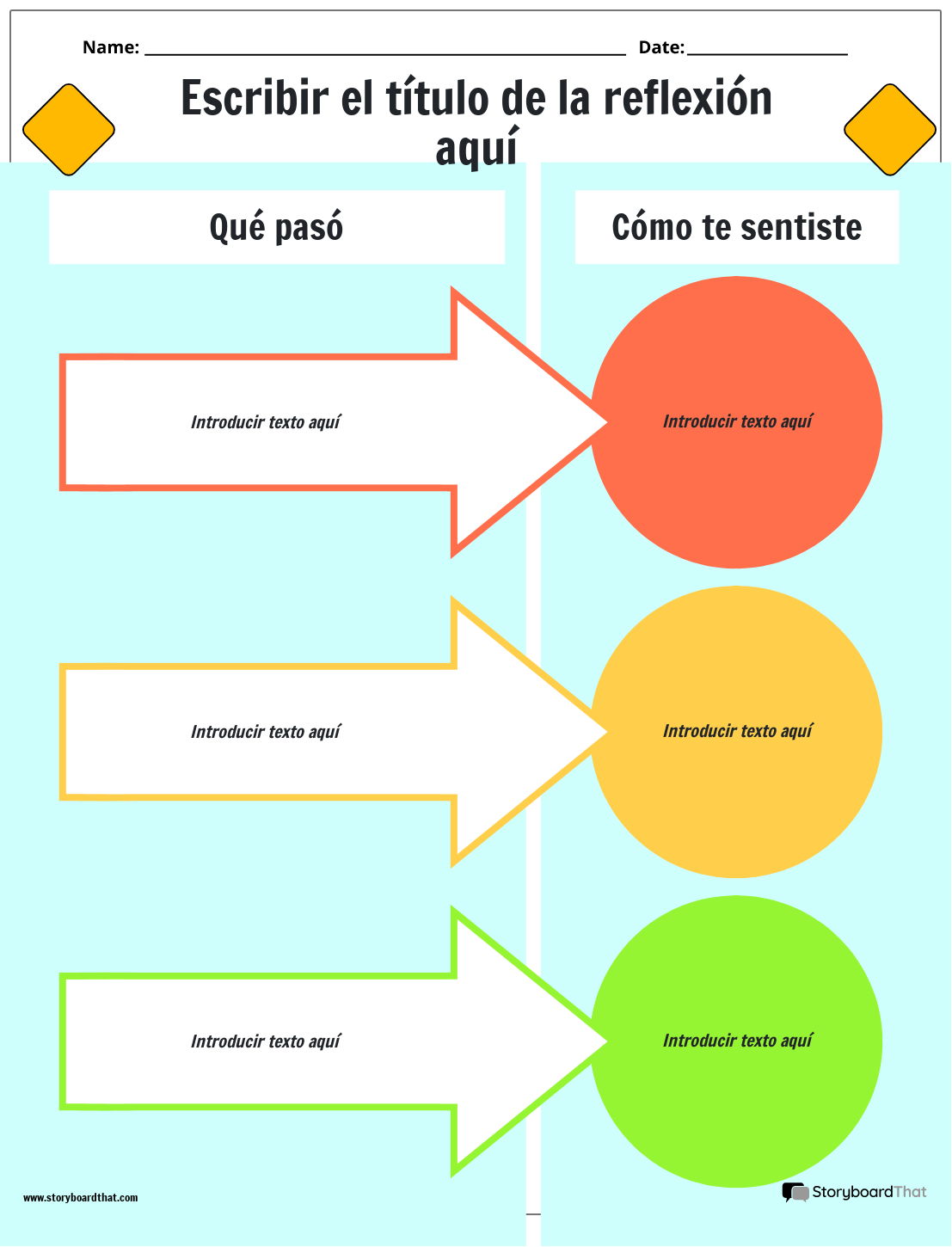 Escribir Reflejar Color 2