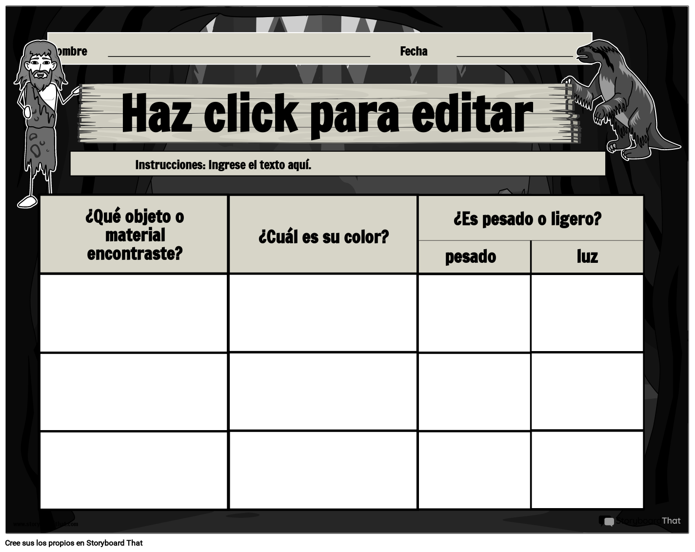 Hoja de trabajo de minerales y propiedades para imprimir gratis con diseño 