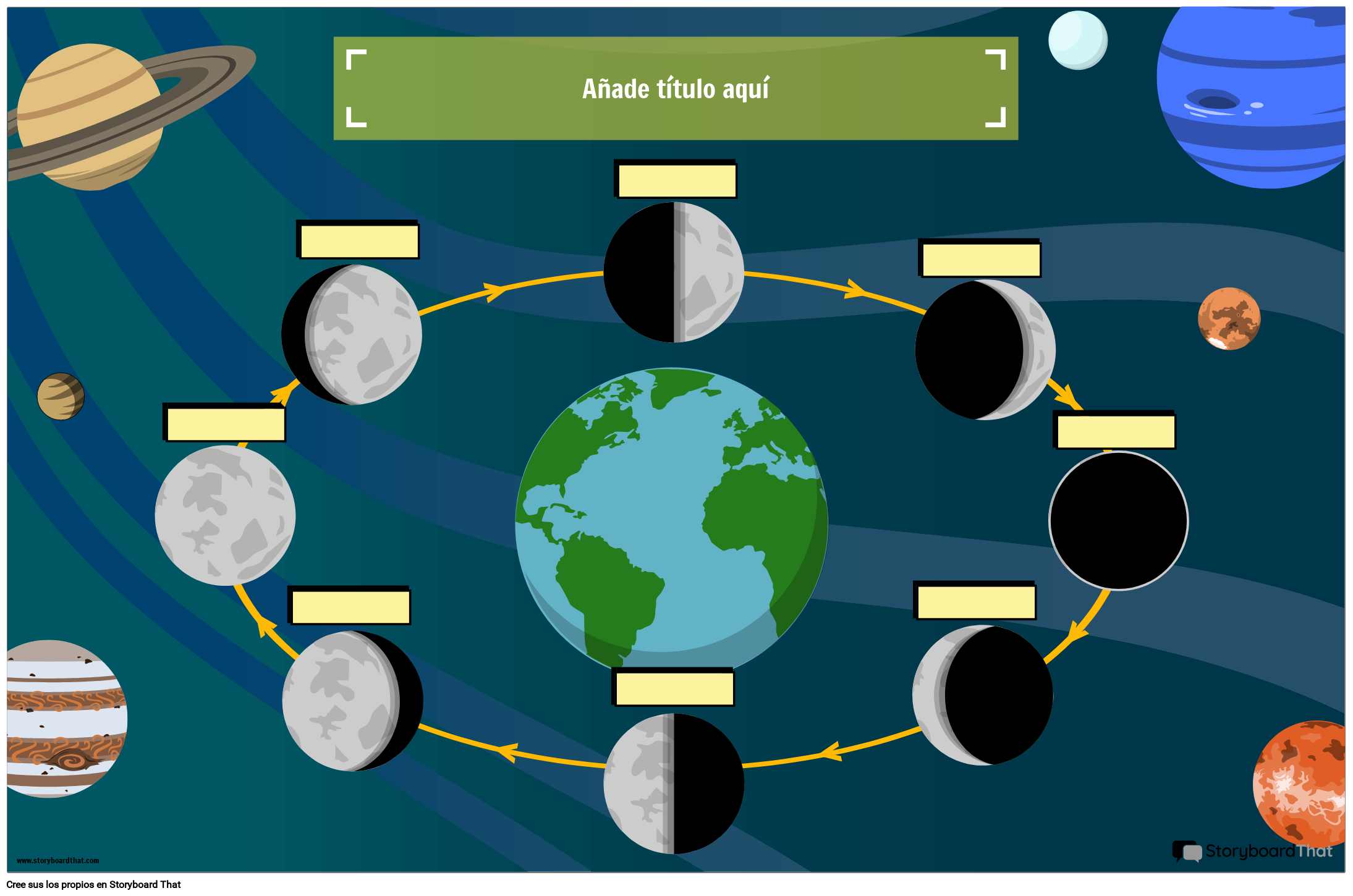 Póster Aula de Fases Lunares.