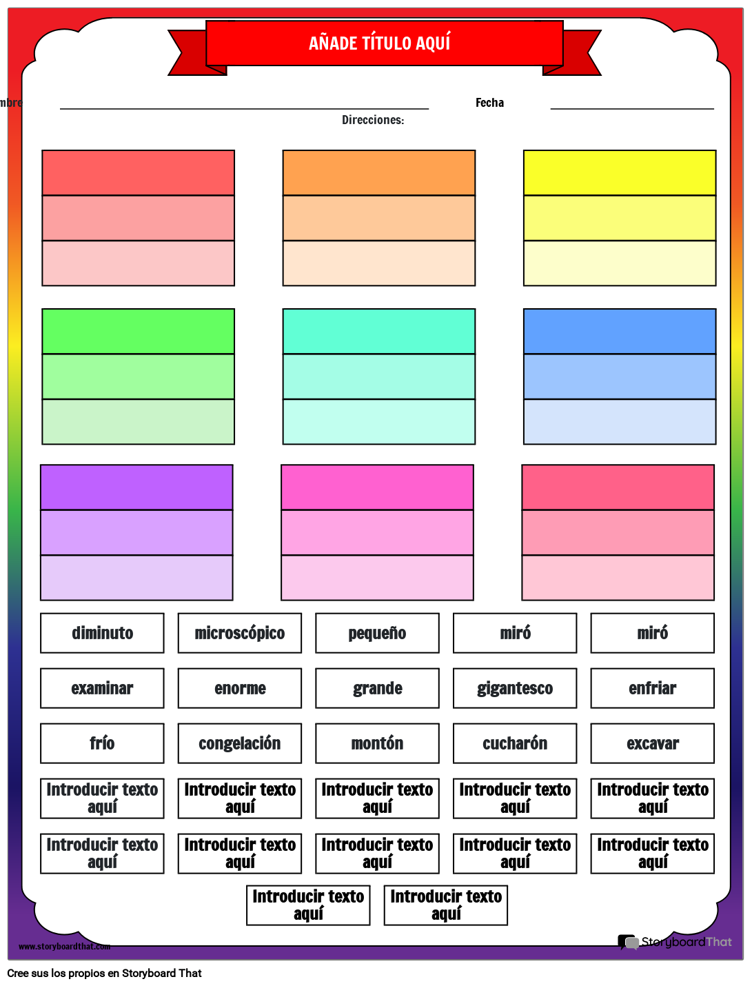 Tonos de Significado Actividad de Cortar y Pegar