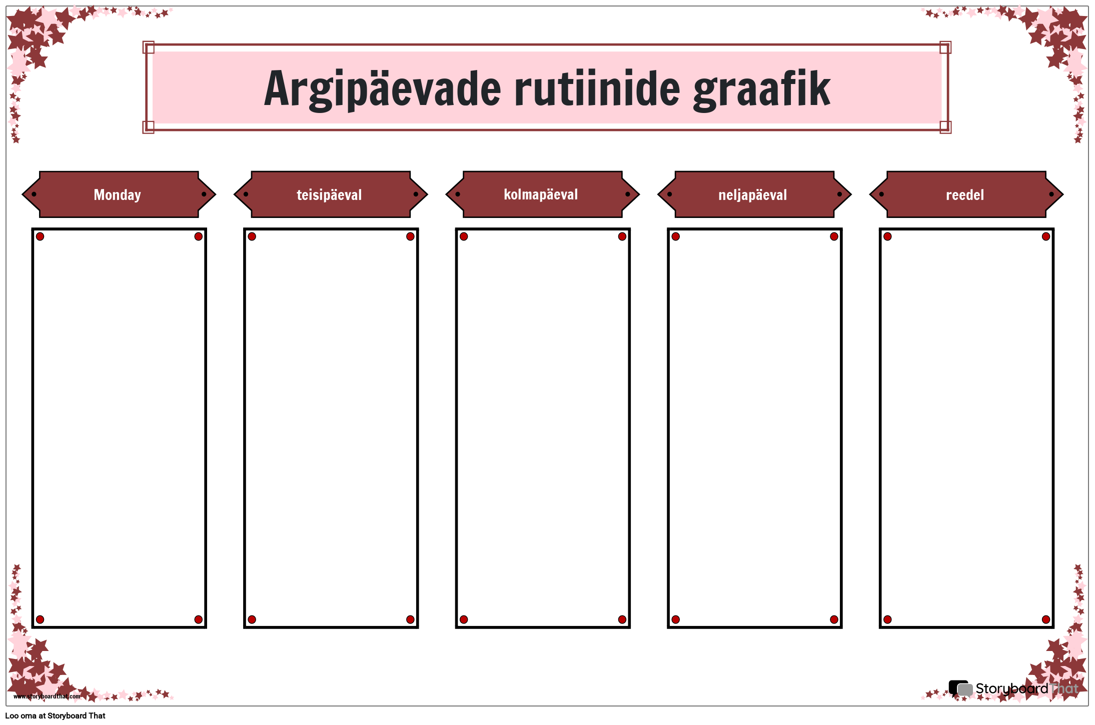 Iganädalane Rutiinide Graafik
