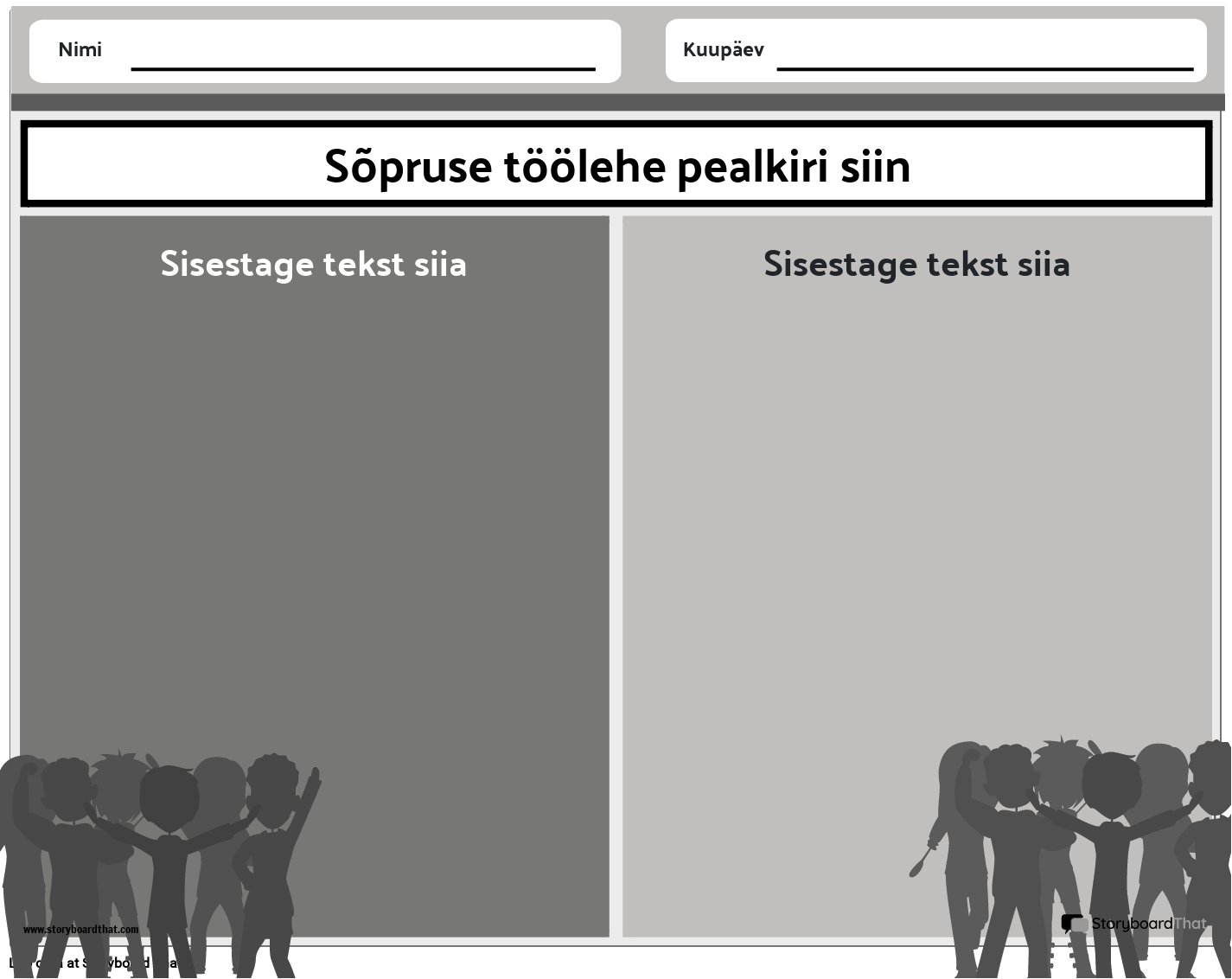 Sõbralik Maastik Must-valge 4