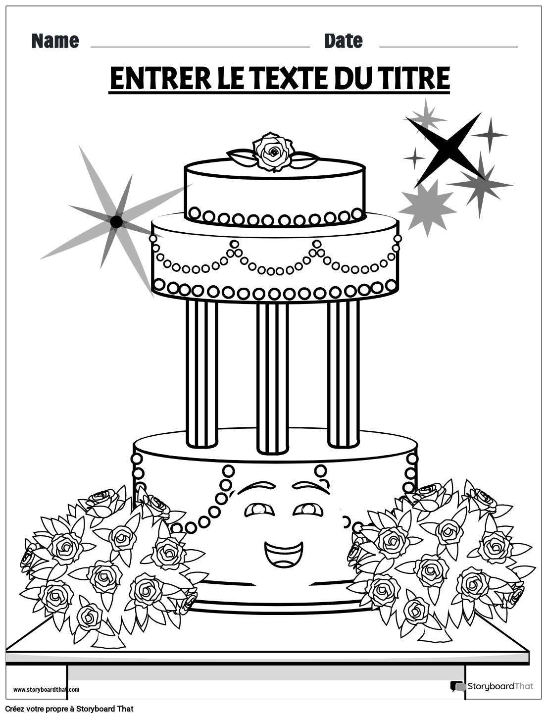 Coloriage de Gâteau