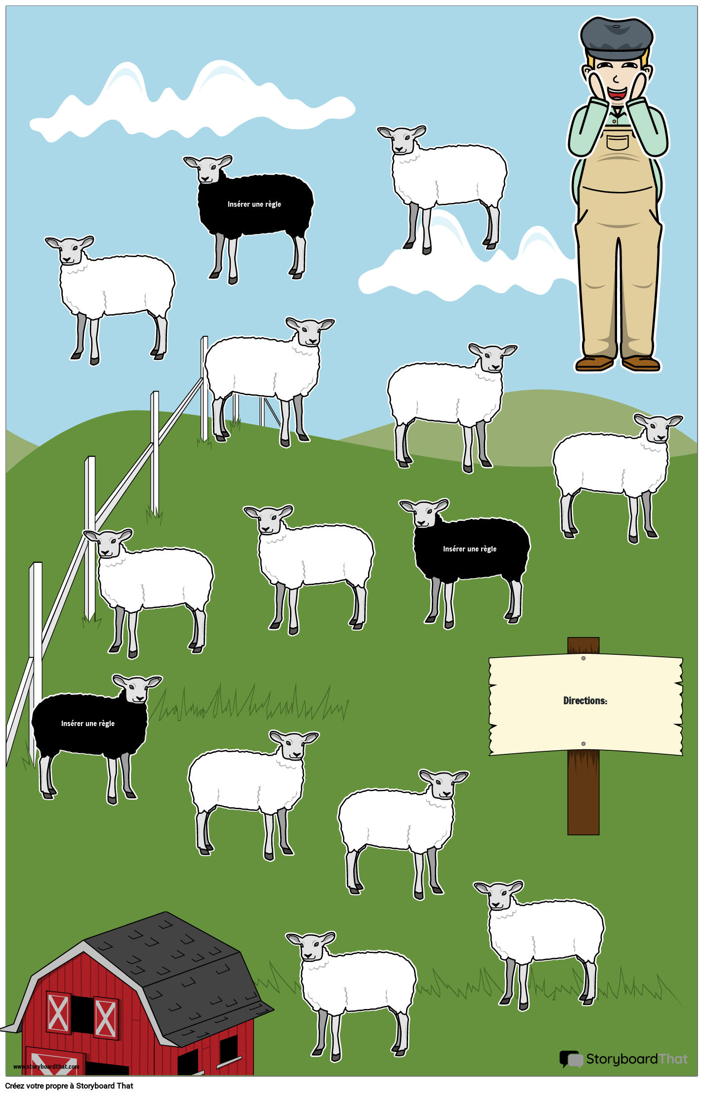 Jeu de Société Imprimable sur le Thème de la Ferme