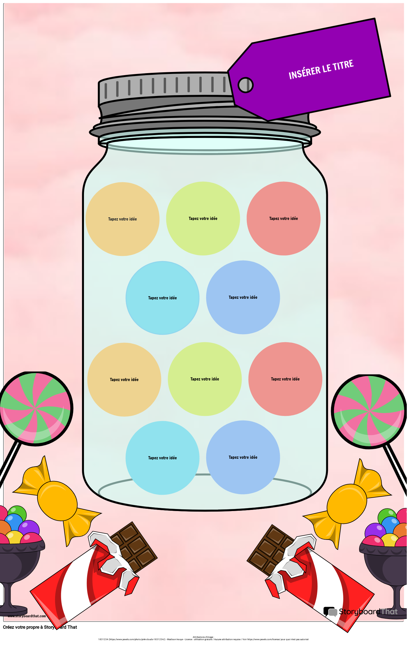Modèle de pot D'idées