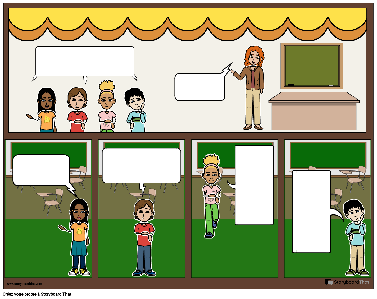 Roman Graphique de Style Salle de Classe