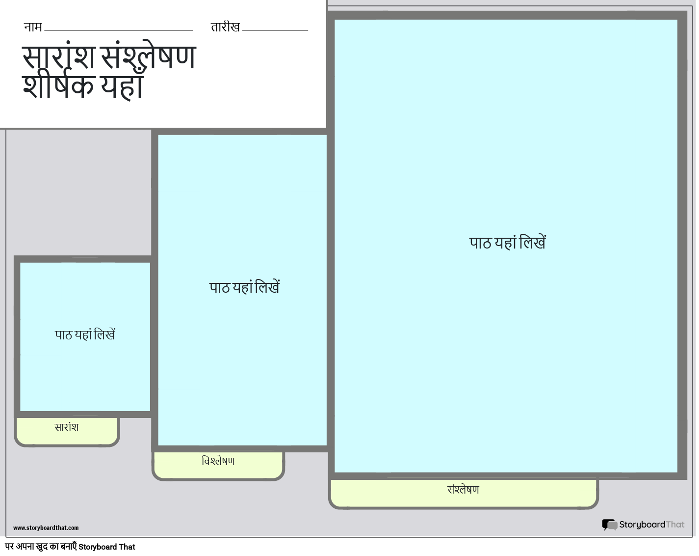 न्यू क्रिएट पेज समरी एंड सिंथेसिस टेम्प्लेट 3