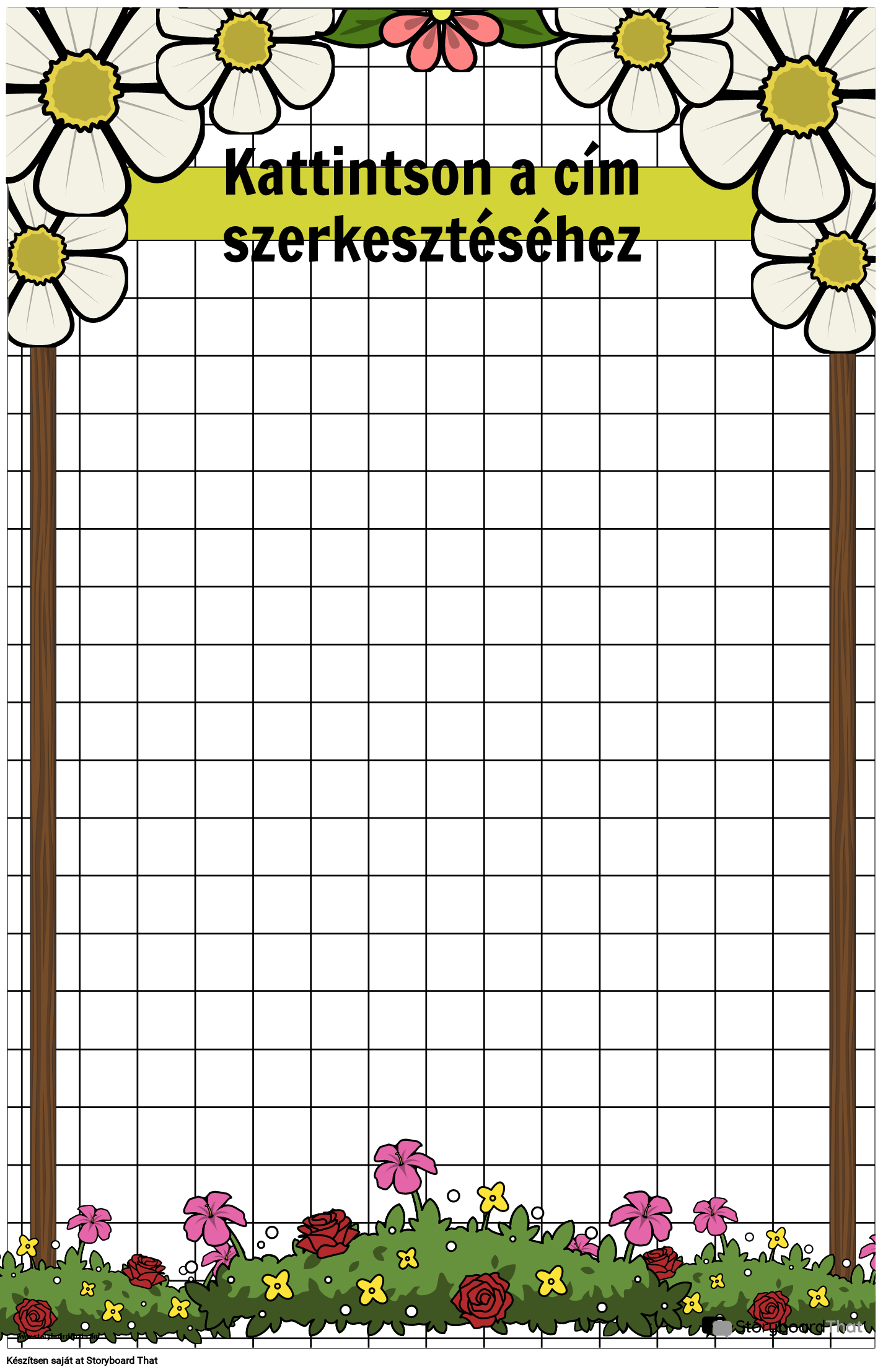 Virág Témájú Grafikus Papír Poszter