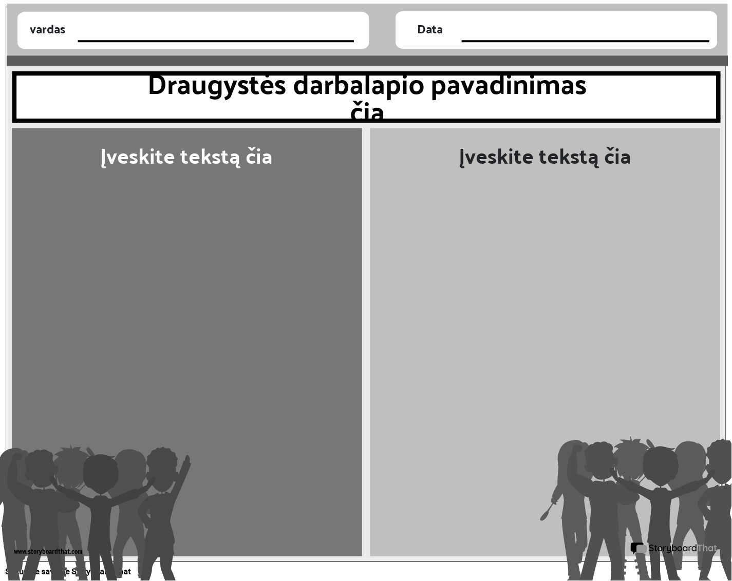 Draugiškas Peizažas Juodai Baltas 4