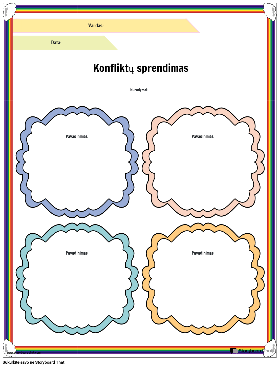 Konfliktų Sprendimo Spalvinga Veikla