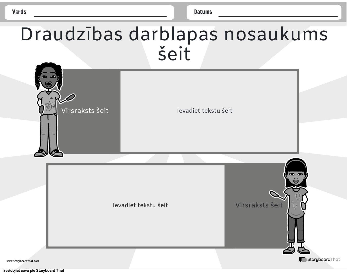 Draudzīgā Ainava Melnbalta 3