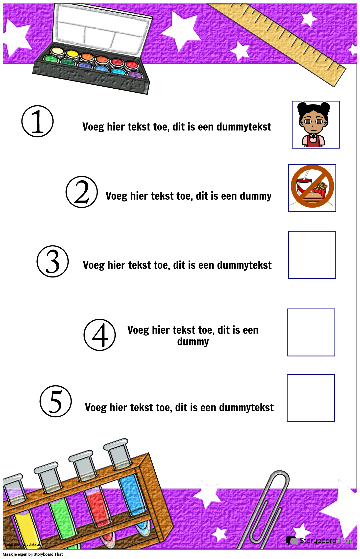 Afdrukbare poster met klasseregels
