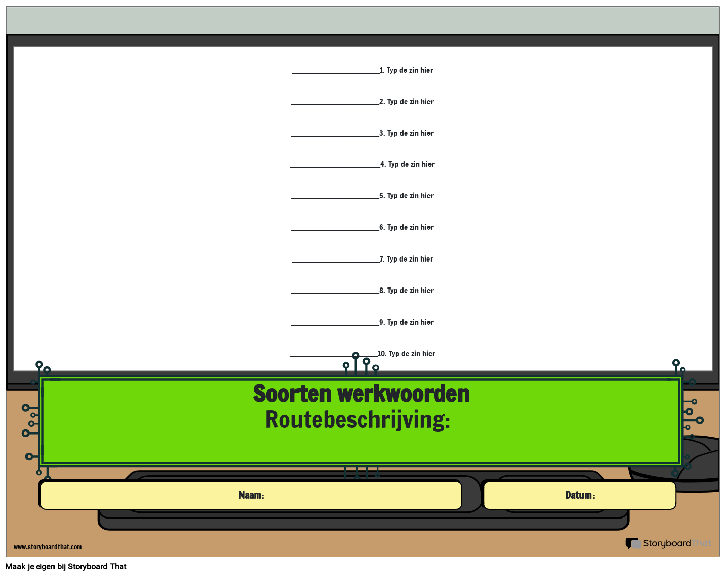Identificeer het Type Werkwoordactiviteit