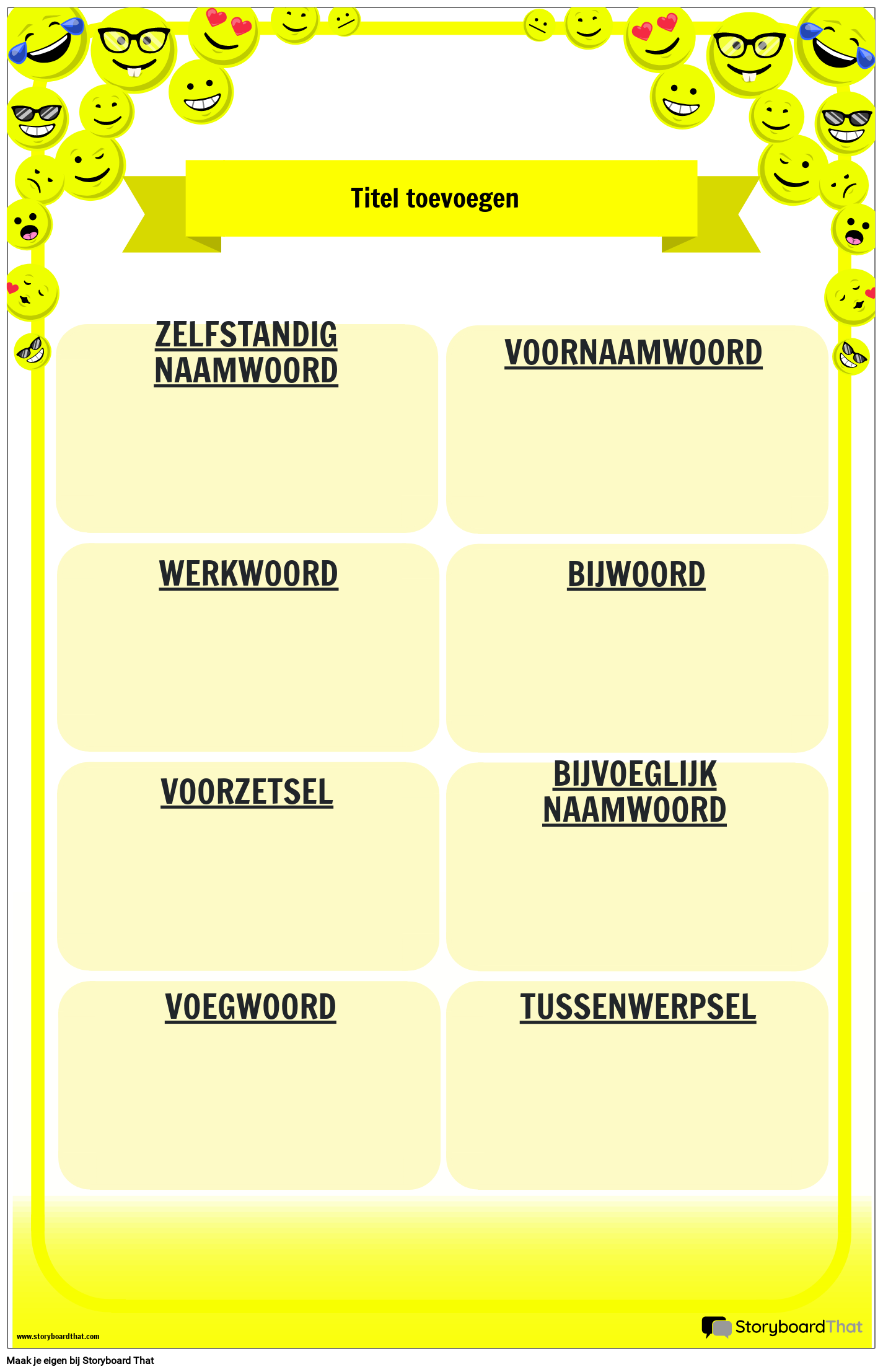 Poster met Emoji-thema