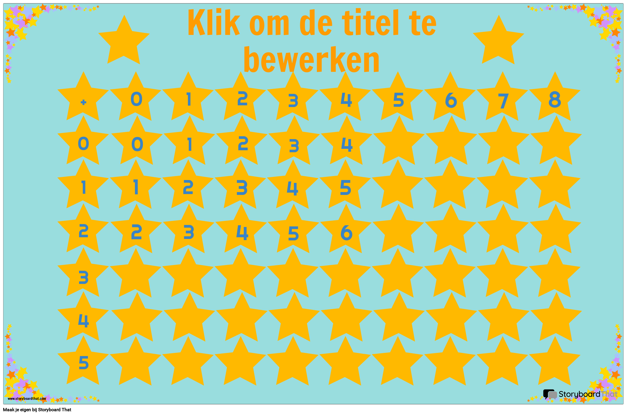 Toevoeging Grafieken Poster Met Sterren