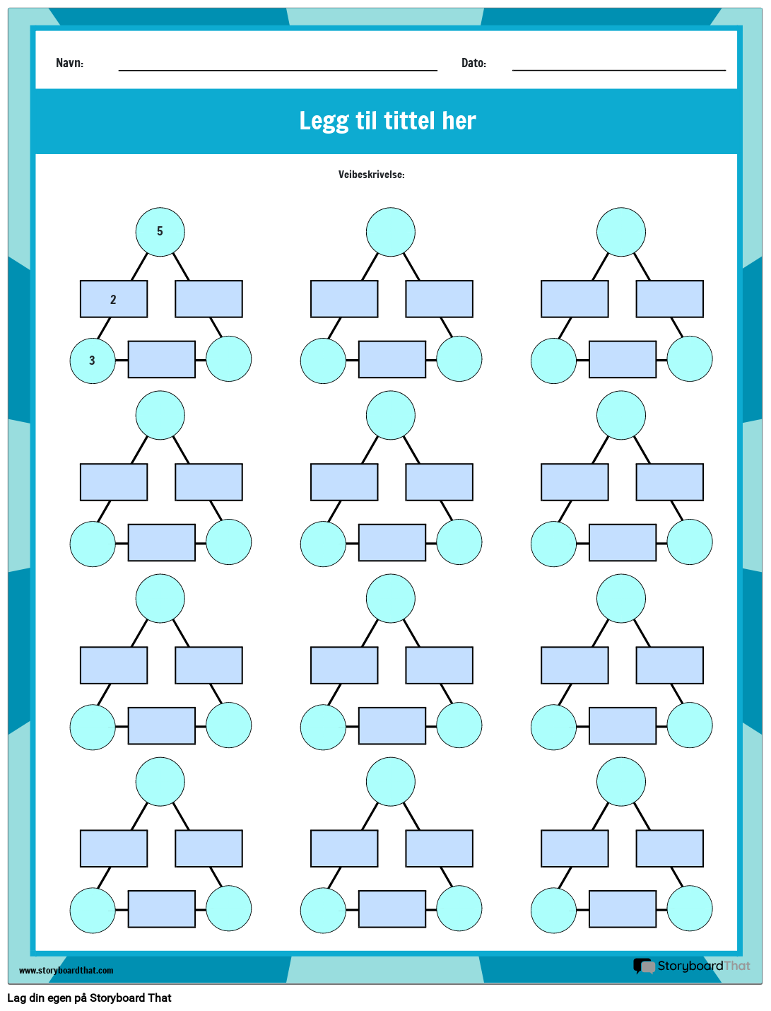 Arthmogon Triangle Puzzle Arbeidsark
