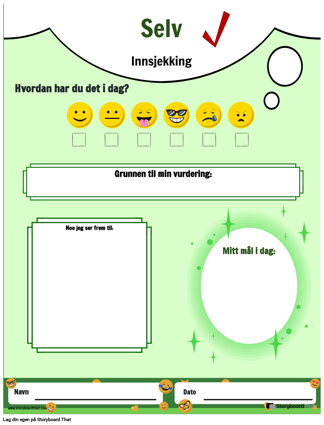 Klasserom Morgeninnsjekking