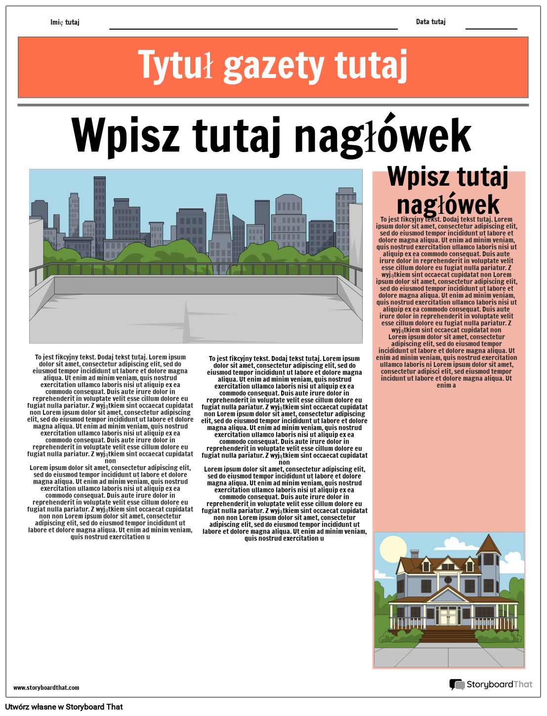 Szablon gazety