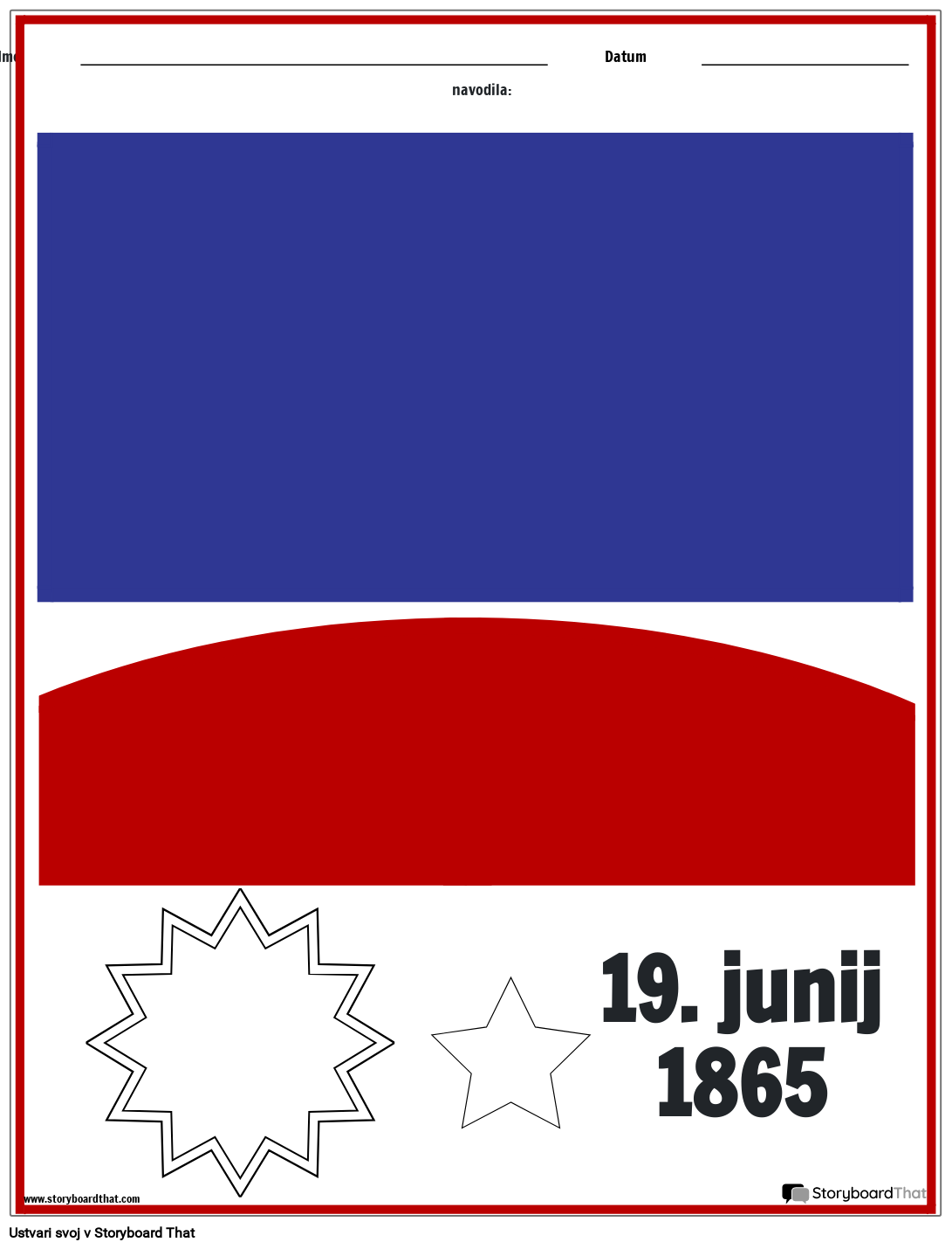 Izdelava Junteenth Zastave