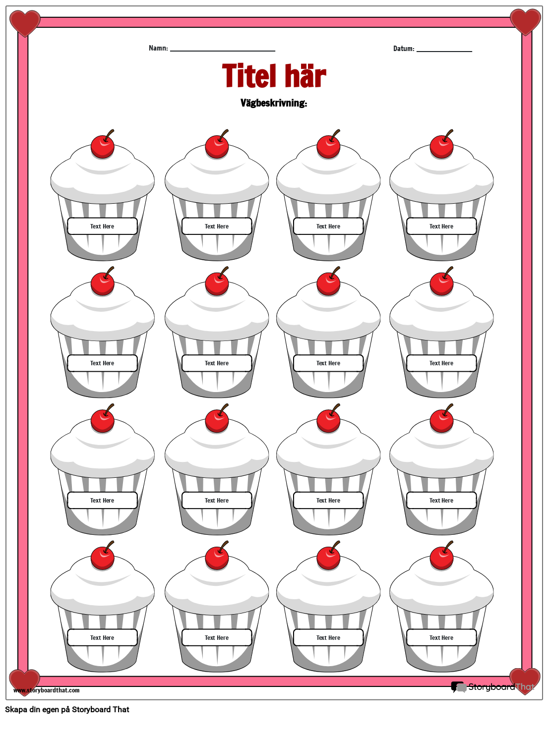 Färga Cupcakes