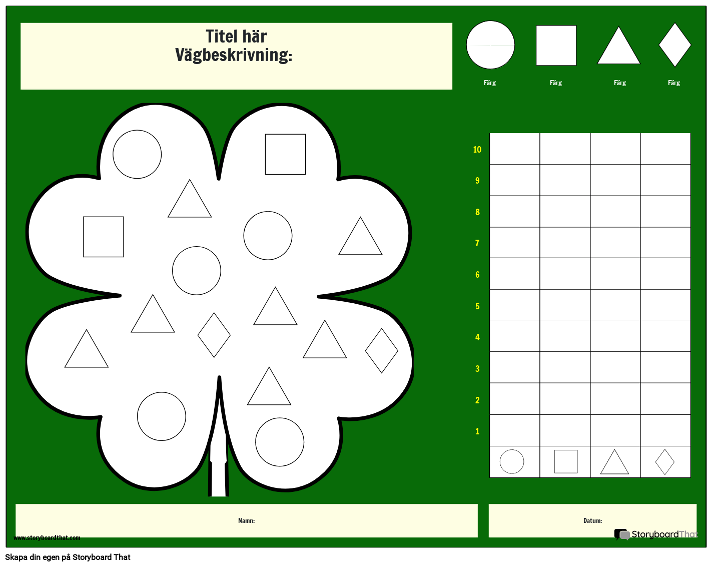 St. Patricks Grafiska Arbetsblad
