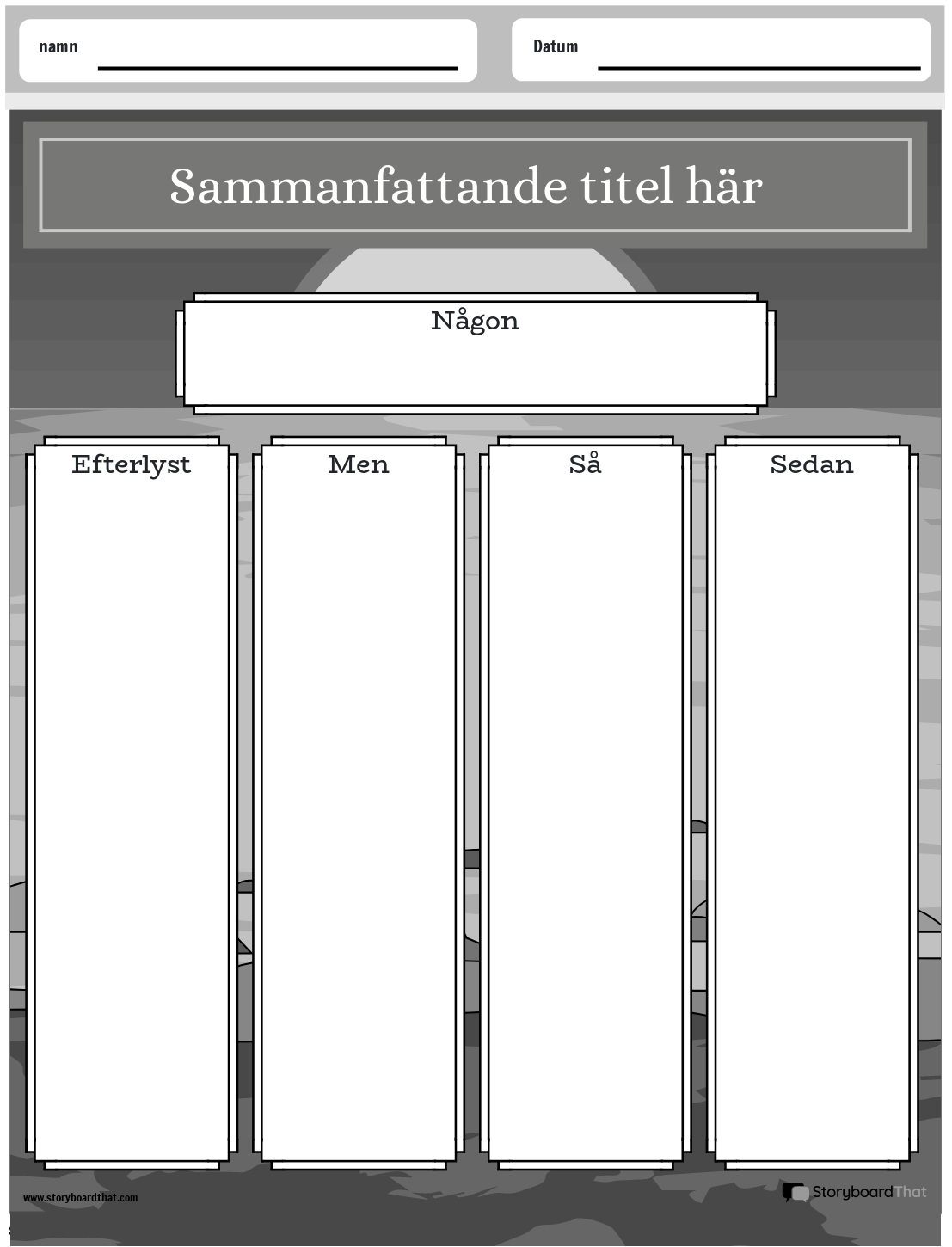 Summporträtt Svartvitt 2