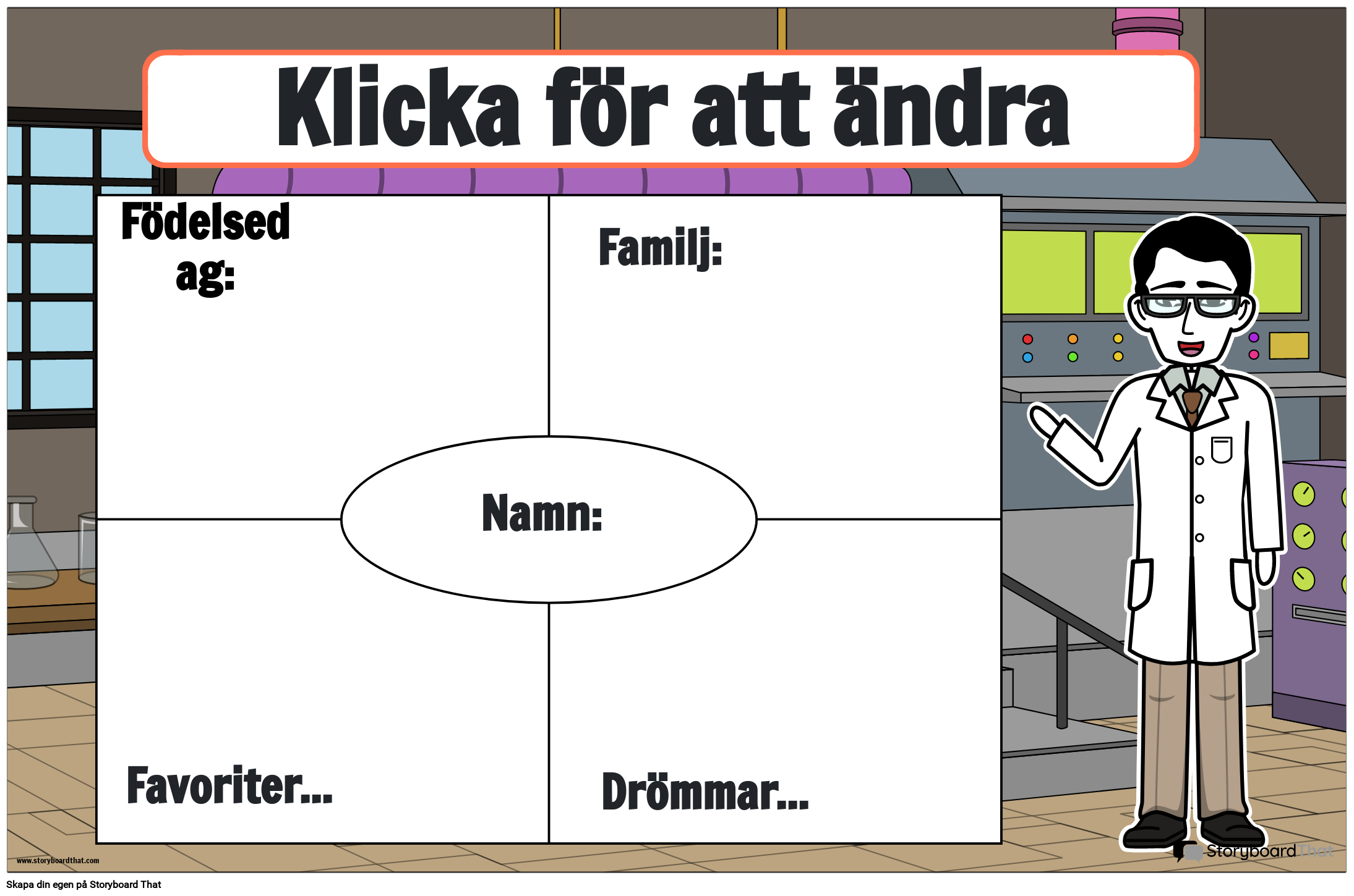 Veckans studentaffisch med laboratoriedesign