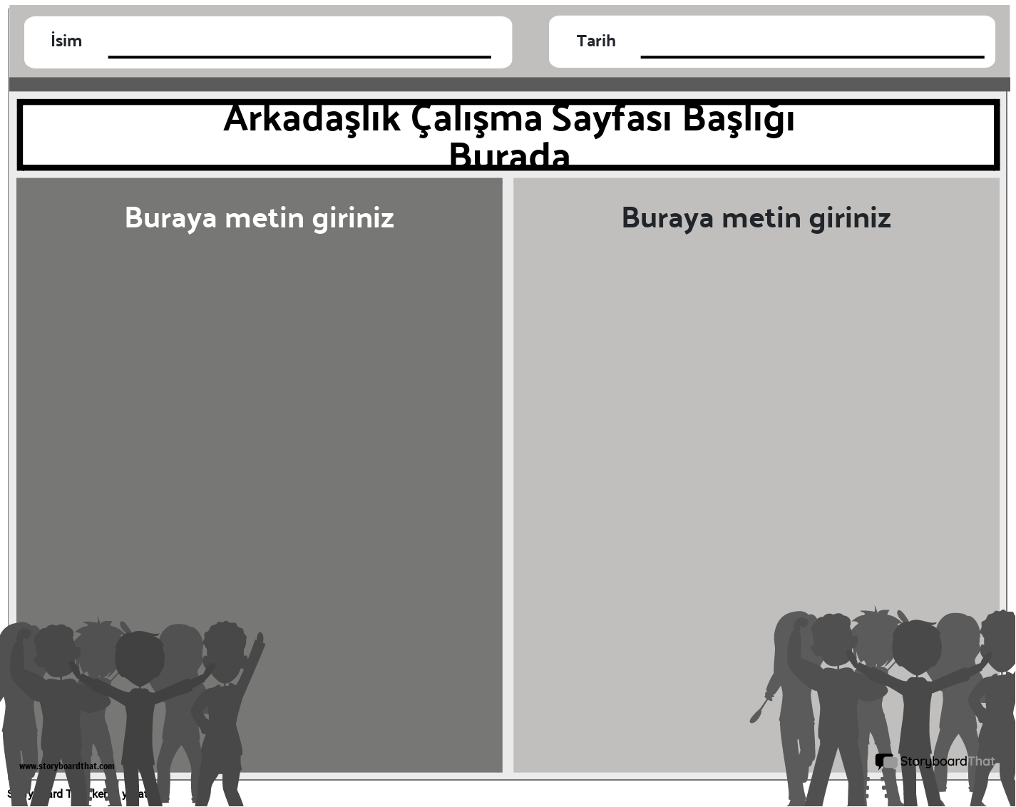 Arkadaş Manzarası Siyah Beyaz 4
