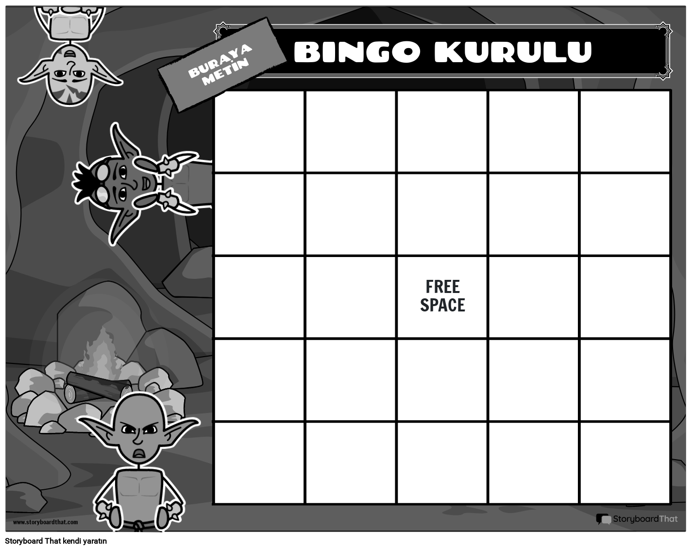 Bingo Tahtası 5 BW
