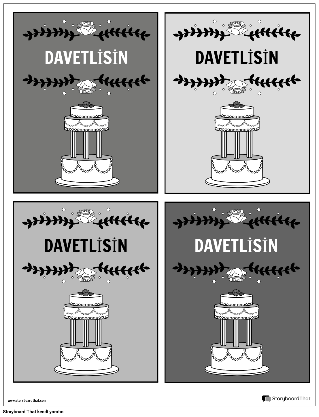 Davetiye 3 BW