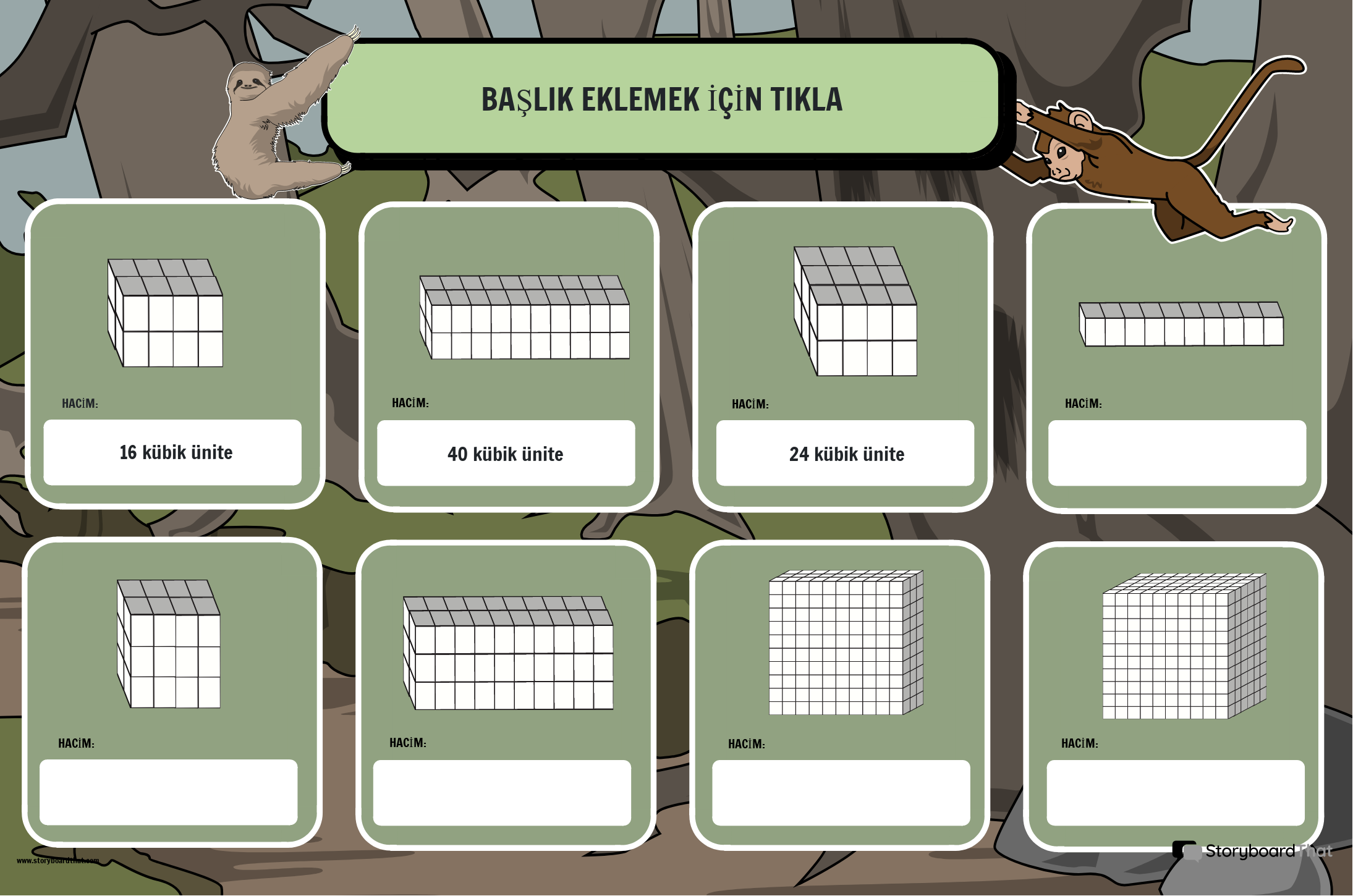 ORMAN TEMALI - ÖLÇÜ BİRİMLERİ - HACİM POSTERİ