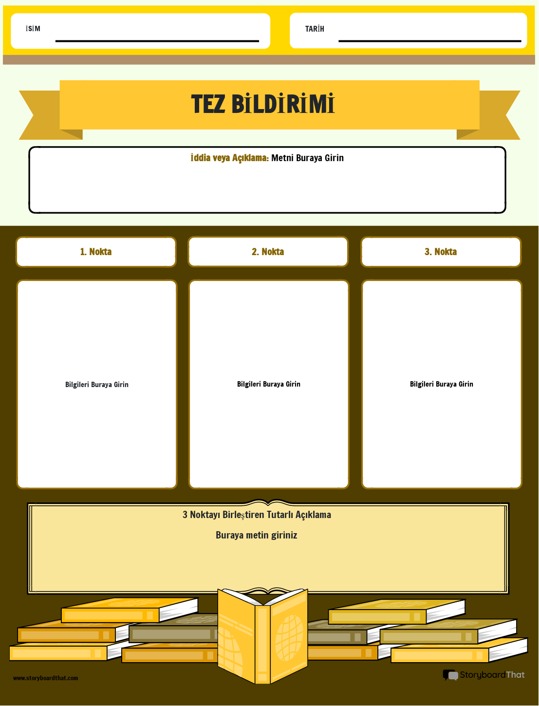 Tez Bildiri Kitabı Teması