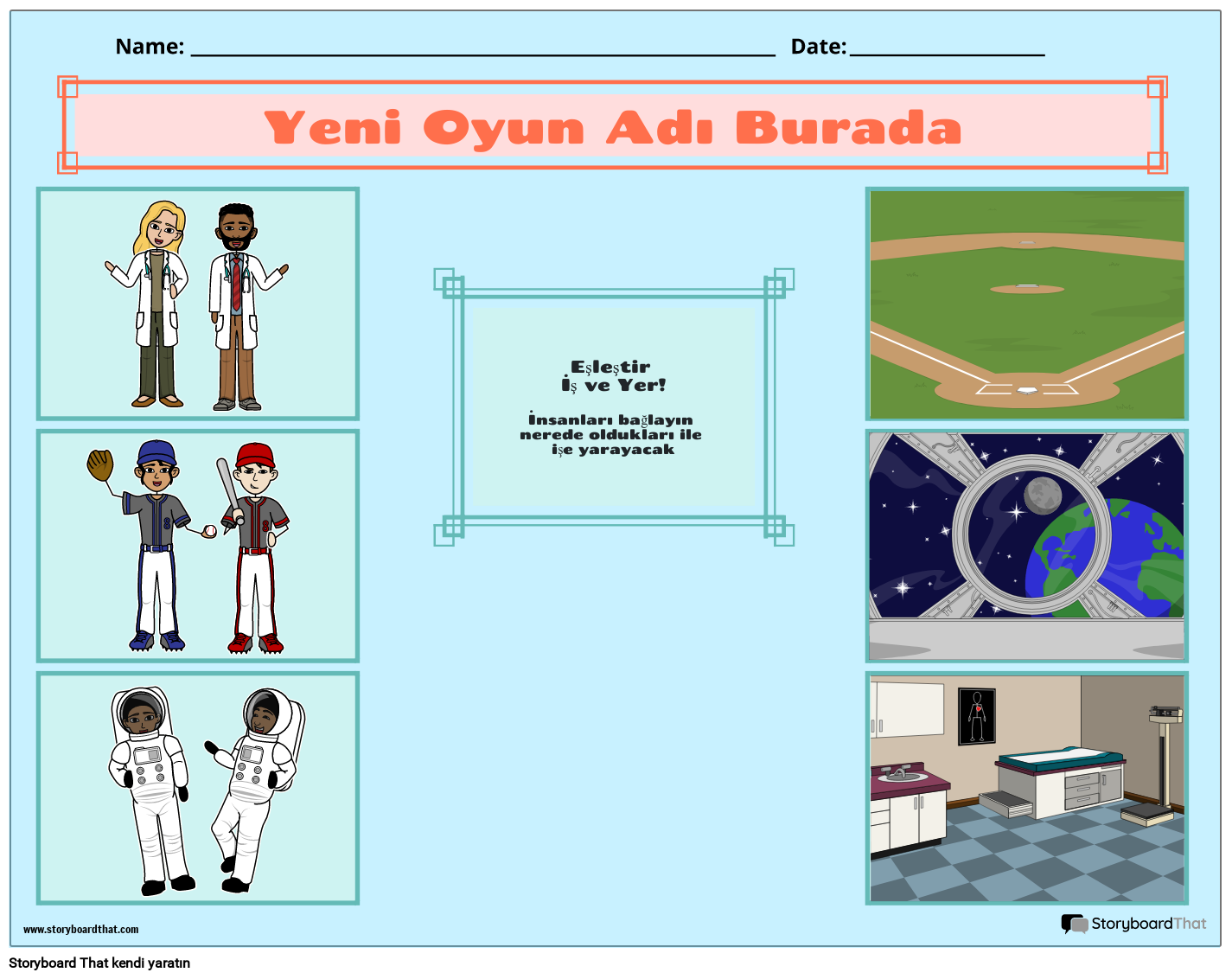 Yeni Sayfa Oluştur Oyun Şablonu 2